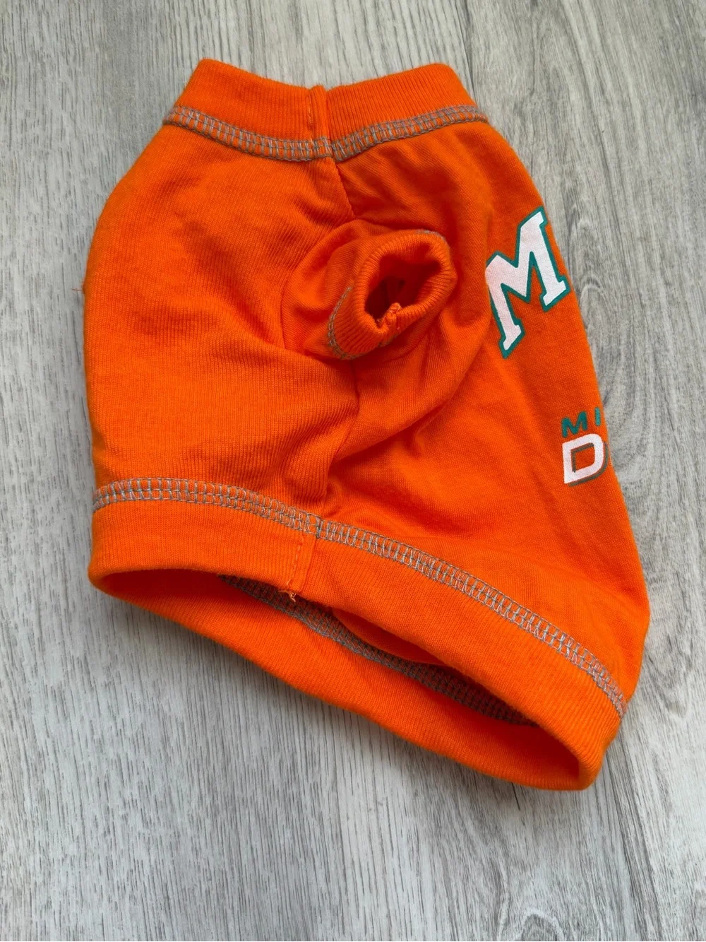 Miami Dolphins - NFL Orange Pet/Puppy Dog Shirt with Team Logo - size XS